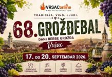 “Grožđebal” u Vršcu od 17. do 20. septembra